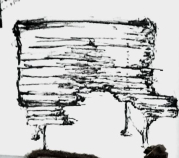 illustration d'un vieux moulin abandonné au milieu d'un pré